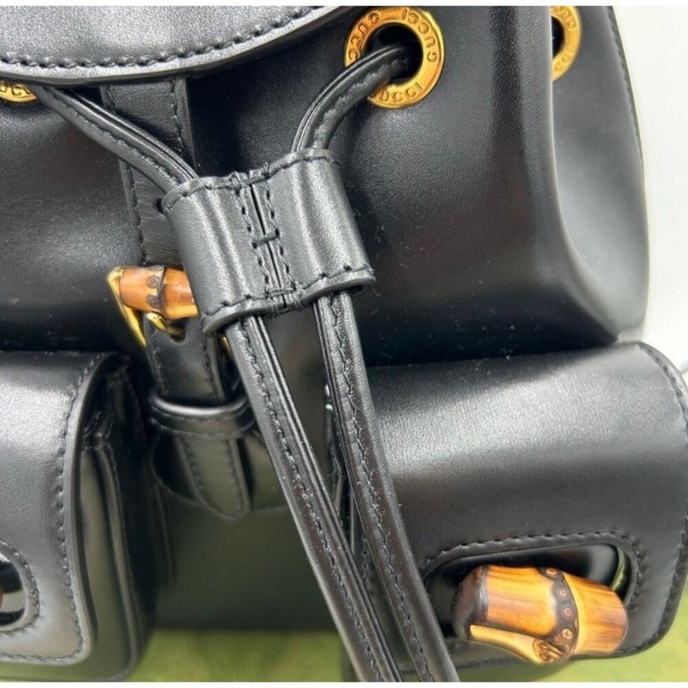 Gucci leather bamboo backpack made in Italy NWT - Picture 9 of 15